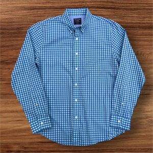 Abercrombie & Fitch Men’s Large Checkered Button Down Shirt. Blue, Mint Green.
